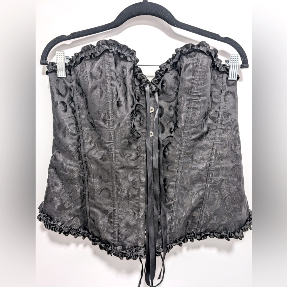 Goth Babygirl Black Corset Top